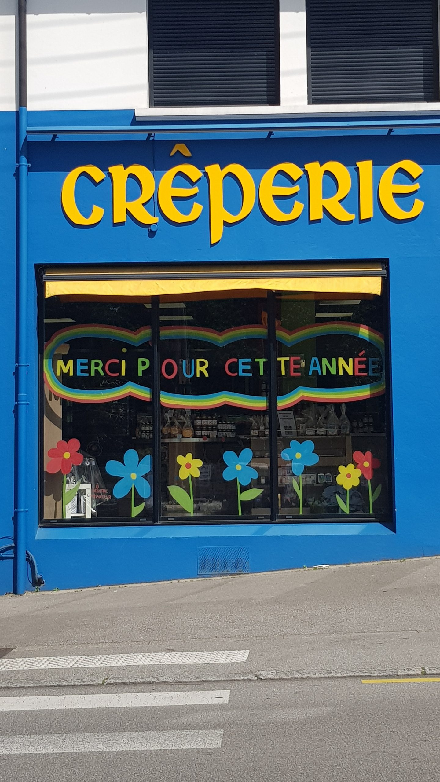 o peintre enchanteur - céline gravier - peintre - peinture naturelle - décor de vitrine - été 2026 - finistère - Brest - peinture sur vitre - (3)